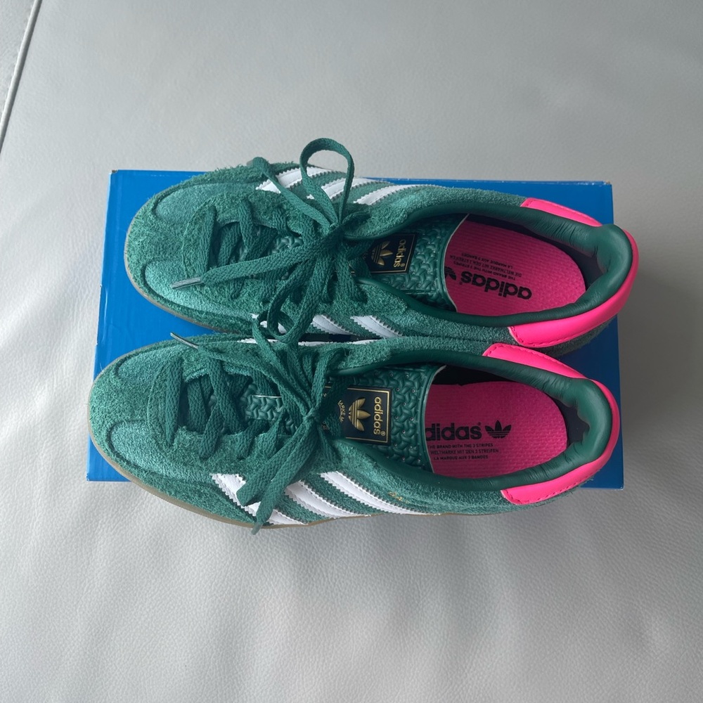 Adidas Green and Pink Sneakers